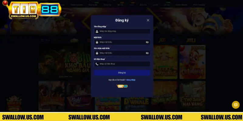 Thủ tục đăng ký tài khoản dành cho người chơi mới